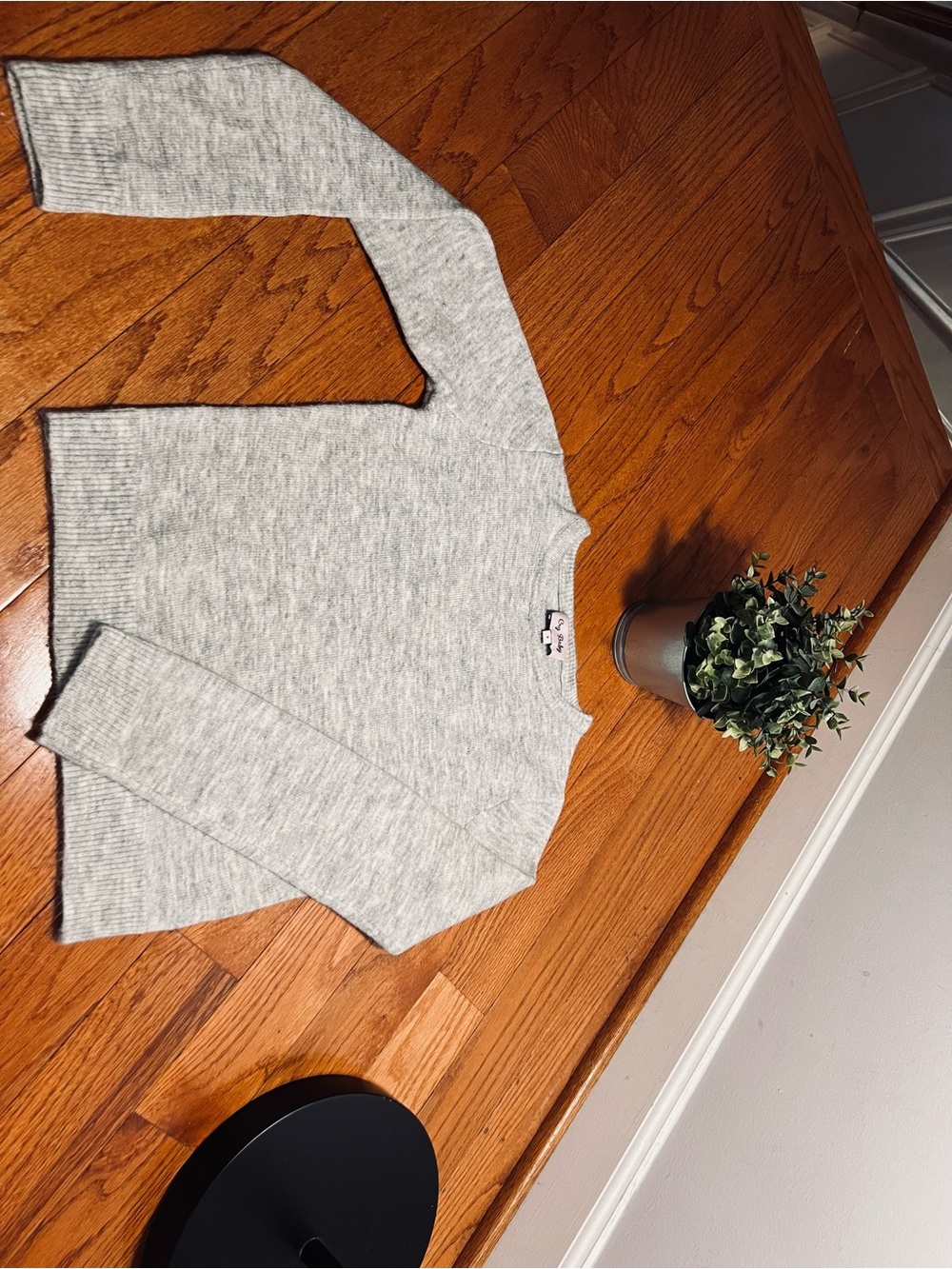 Cry Baby Light Gray Crewneck Sweater - Classic Knit - Teen, young adult